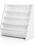 - 4-Tier Kids Bookshelf | Magazine Shelf & Bookcase Organizer – White Keezi Baby & Kids > Kid's Furniture > Kid's Bookcases & Shelves