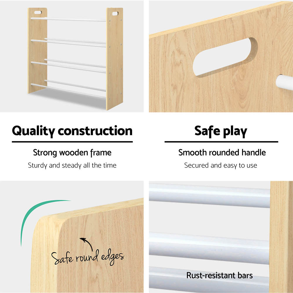 - Multi-Bin Toy Rack – 12 Removable Storage Bins for Kids Keezi Kids Baby & Kids > Kid's Furniture > Kid's Bookcases & Shelves