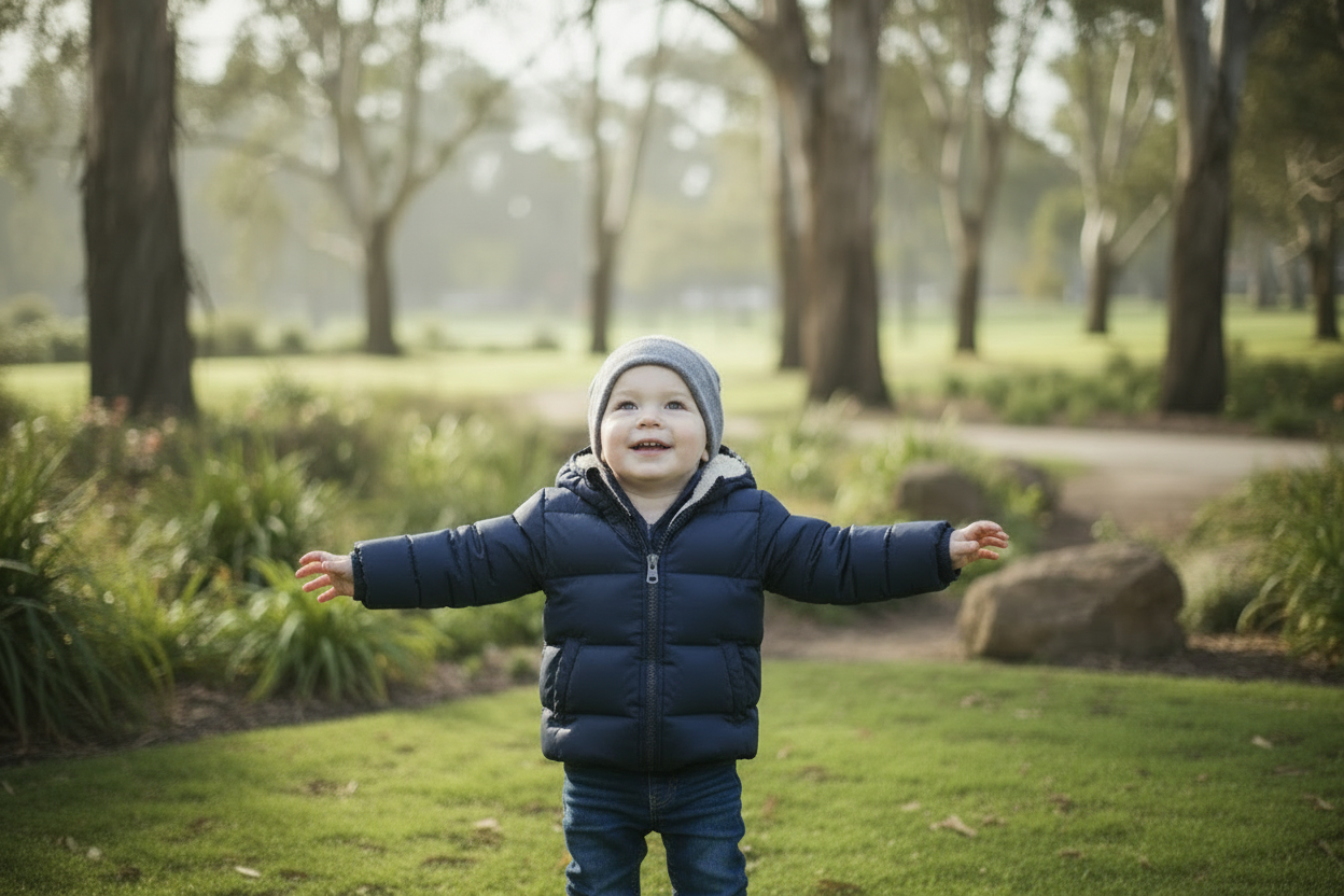 - Winter Thick Hooded Jacket Baby Stork