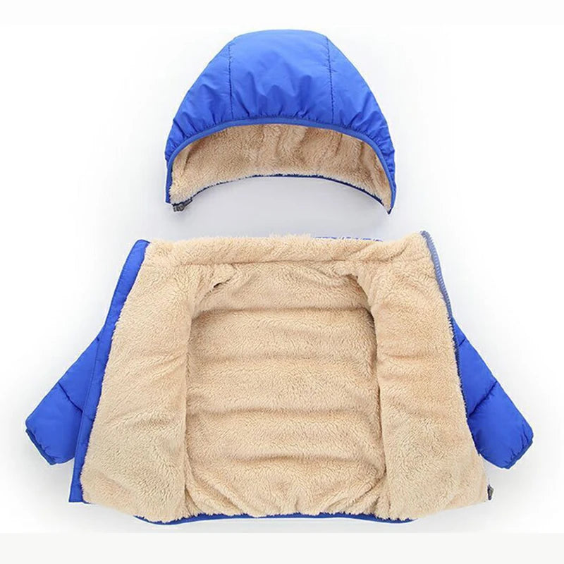 - Winter Thick Hooded Jacket Baby Stork