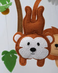- Luxury Felt Baby Mobile - Jungle Safari Nursery Mobiles Baby Stork Baby Mobile