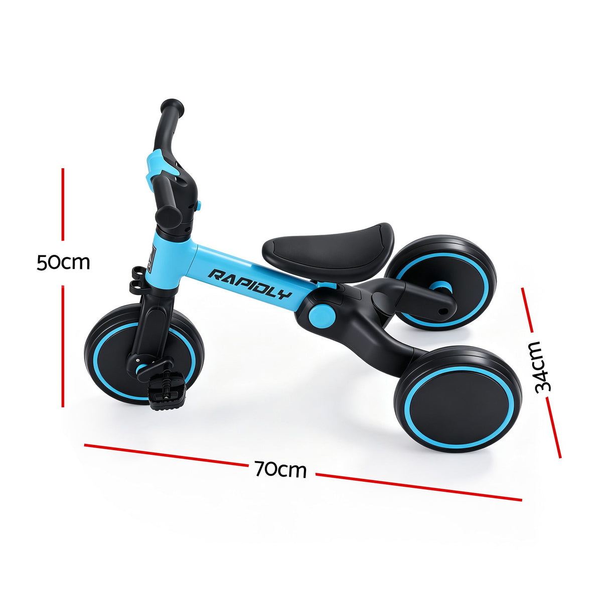 - RIGO Tricycle Bike, Kids Bike with 3 wheels, Carbon Steel 70cm Blue Baby Stork Baby &amp; Kids > Ride On Cars, Go-karts &amp; Bikes > Bikes &amp; Scooters