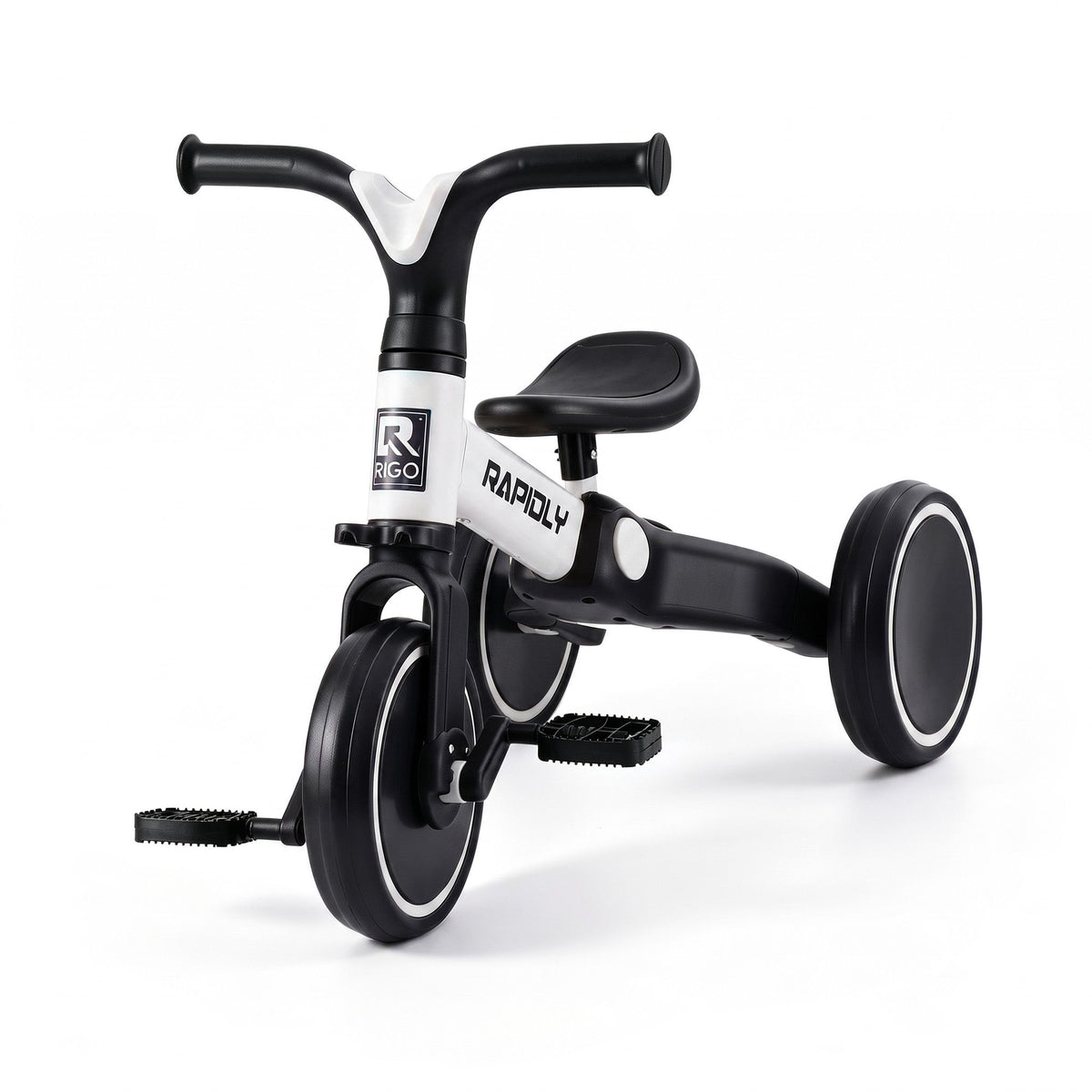 - RIGO Tricycle Bike, Kids Bike with 3 wheels, Carbon Steel 70cm White Baby Stork Baby &amp; Kids > Ride On Cars, Go-karts &amp; Bikes > Bikes &amp; Scooters