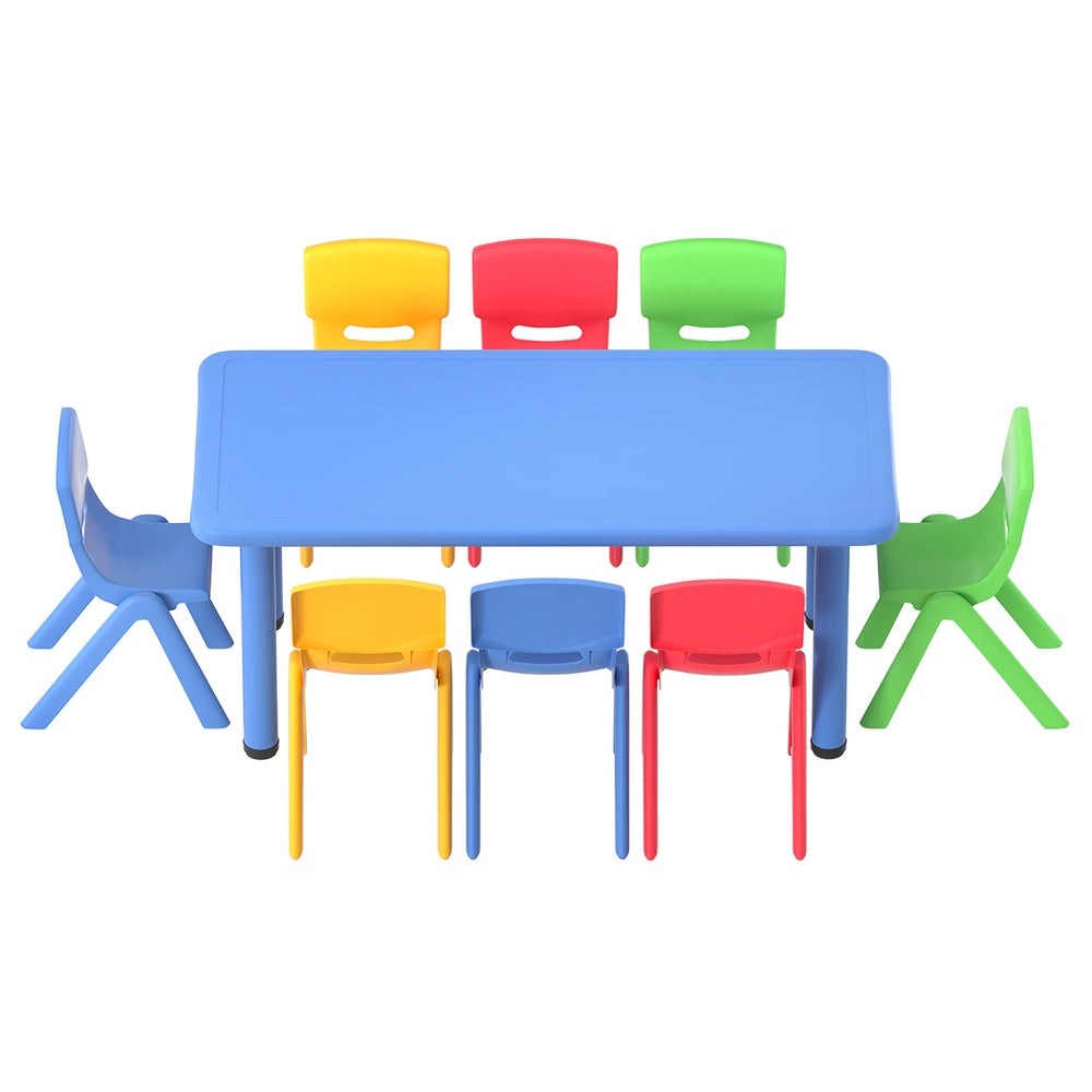 - 9 Piece Kids Activity Table &amp; 8 Chairs Set Keezi Baby &amp; Kids > Kid's Furniture > Kid's Desks