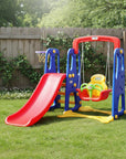 - Kids 3-in-1 Slide & Swing Playset with Basketball Hoop | Indoor & Outdoor Playground Keezi Baby & Kids > Baby & Kid's Toys > Outdoor Play Equipment