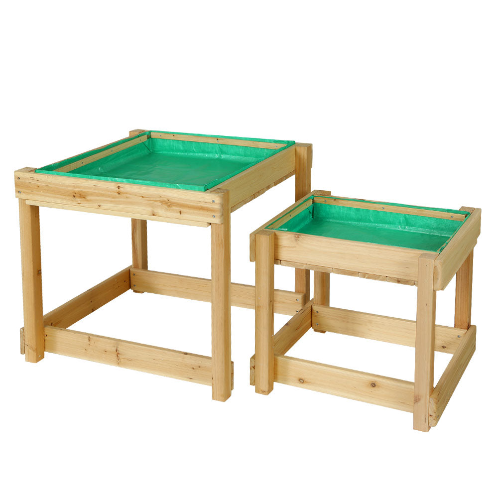 - Wooden Sand & Water Table Set – 2-in-1 Outdoor Play Station Keezi Baby & Kids > Baby & Kid's Toys > Outdoor Play Equipment