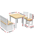 - Activity Table Set with Chairs and Storage Bench | White and Natural Baby Stork Baby & Kids > Kid's Furniture > Kid's Tables, Chairs & Seats