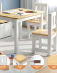 - Activity Table Set with Chairs and Storage Bench | White and Natural Baby Stork Baby & Kids > Kid's Furniture > Kid's Tables, Chairs & Seats