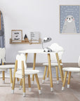 - Kids 5-Piece Table & Chair Set – Rabbit, Flower, Cloud & Butterfly Chairs Keezi Kids Furniture > Outdoor > Outdoor Dining Sets