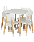 - Kids 5-Piece Table & Chair Set – Rabbit, Flower, Cloud & Butterfly Chairs Keezi Kids Furniture > Outdoor > Outdoor Dining Sets