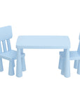 - Keezi Kids Table & 2 Chairs Set - Blue Keezi Baby & Kids > Kid's Furniture > Kid's Tables, Chairs & Seats