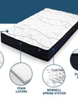 - Giselle Bedding 16cm Mattress | Medium Firm Single Bed for Kids Giselle Bedding Furniture > Mattresses > Single Mattress