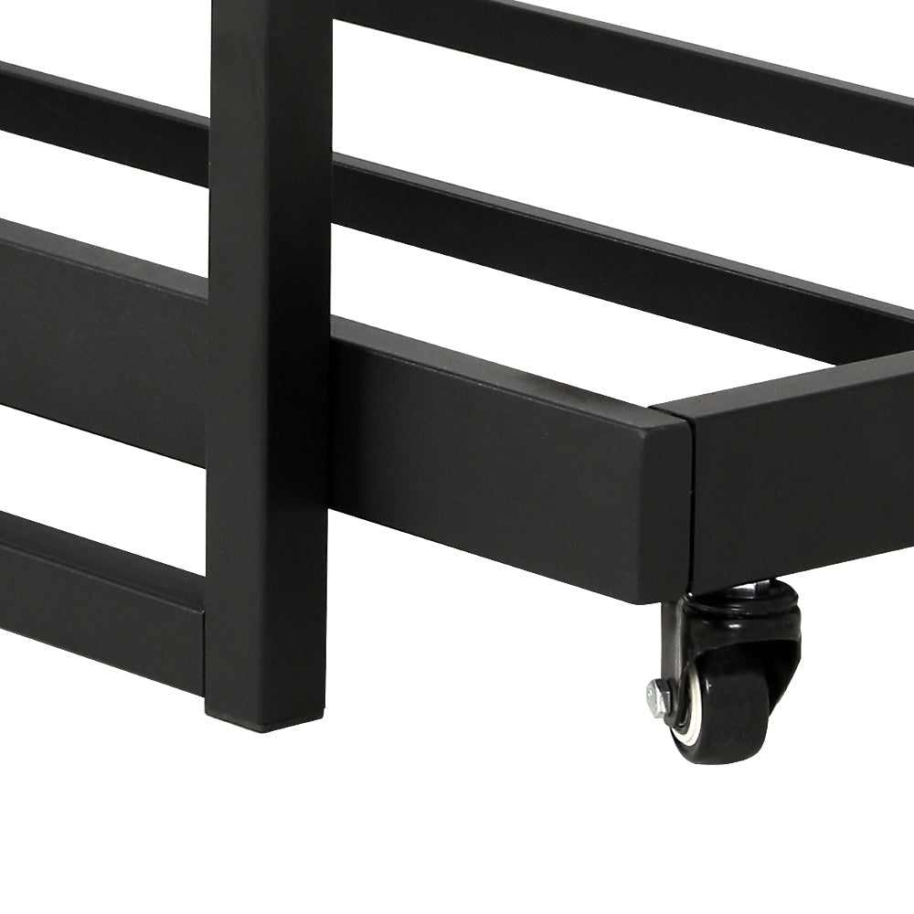 - Single Bed Frame with Trundle – Industrial Black & Dark Wood Baby Stork Furniture > Bedroom > Beds & Bed Frames