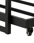 - Single Bed Frame with Trundle – Industrial Black & Dark Wood Baby Stork Furniture > Bedroom > Beds & Bed Frames