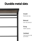 - Single Bed Frame with Trundle – Industrial Black & Dark Wood Baby Stork Furniture > Bedroom > Beds & Bed Frames