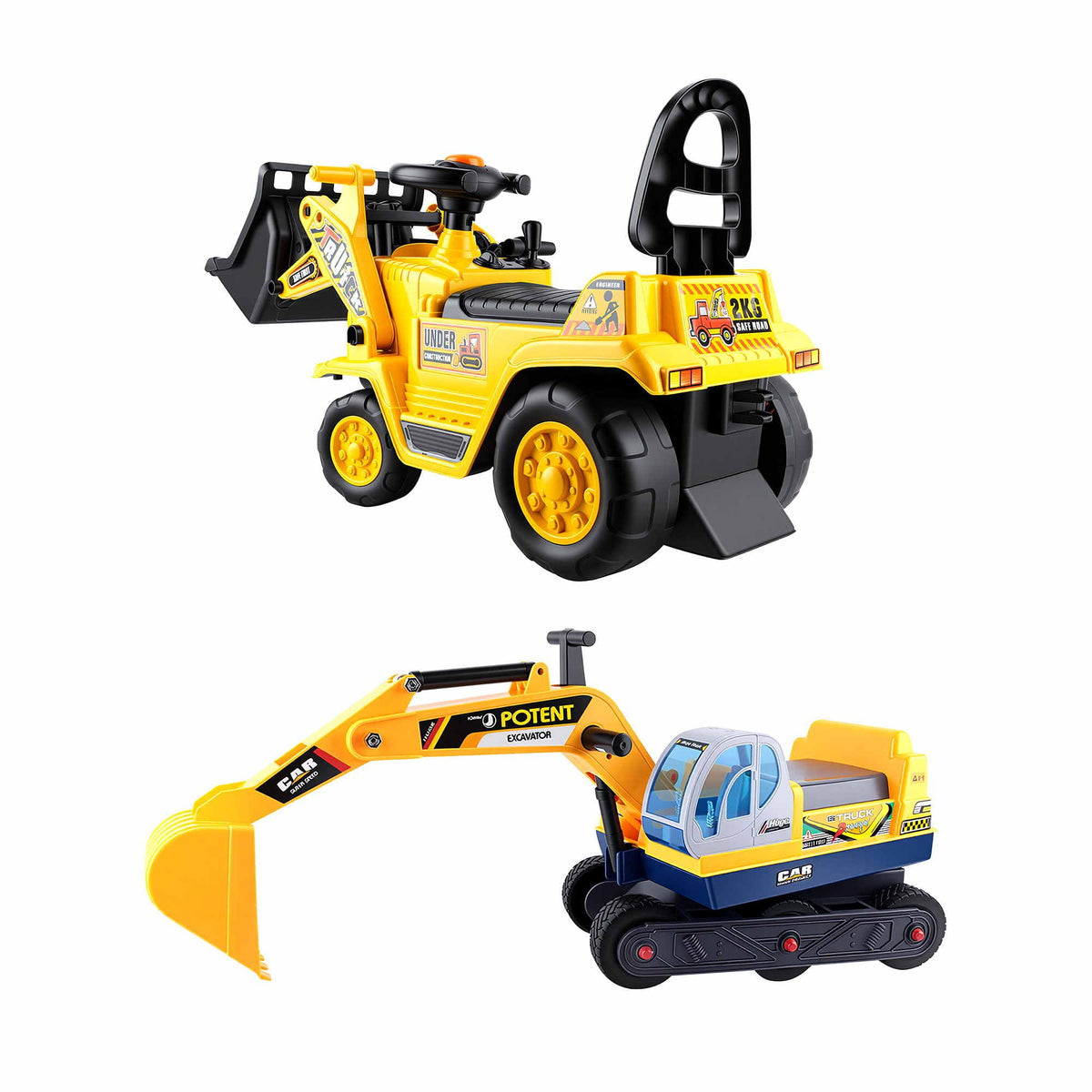 - Keezi Kids Ride On Toy Car Bulldozer and Digger with Helmet Outdoor Sandpit Toys Yellow Baby Stork Baby &amp; Kids > Ride On Cars, Go-karts &amp; Bikes > Ride On Cars