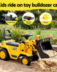 - Keezi Kids Ride On Toy Car Bulldozer and Digger with Helmet Outdoor Sandpit Toys Yellow Baby Stork Baby & Kids > Ride On Cars, Go-karts & Bikes > Ride On Cars