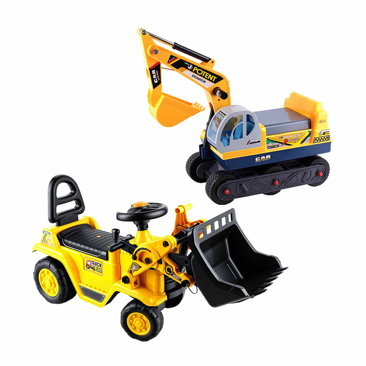 - Keezi Kids Ride On Toy Car Bulldozer and Digger with Helmet Outdoor Sandpit Toys Yellow Baby Stork Baby &amp; Kids > Ride On Cars, Go-karts &amp; Bikes > Ride On Cars