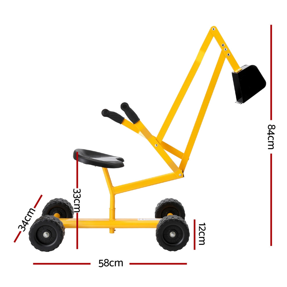 - Keezi Kids Ride On Car Digger Bulldozer Sandpit Play Toys Rotate Seat Yellow Baby Stork Baby &amp; Kids > Baby &amp; Kid's Toys > Pretend Play