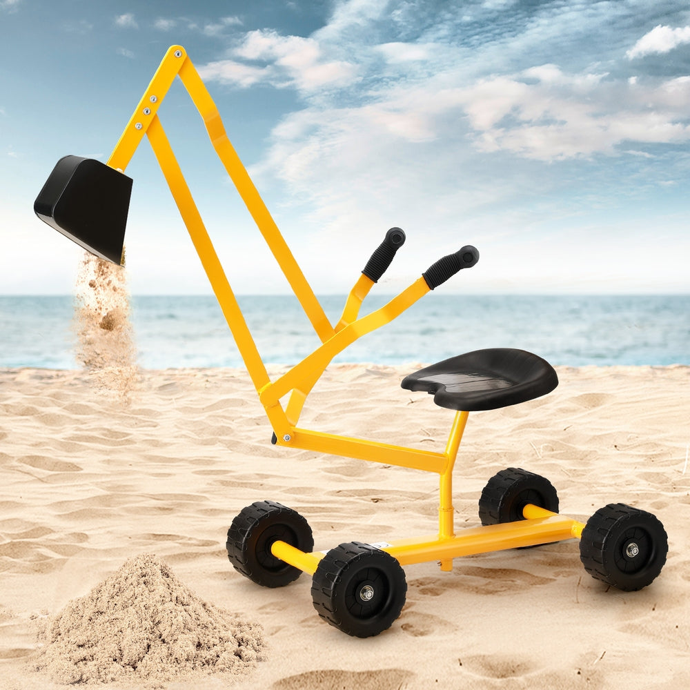 - Keezi Kids Ride On Car Digger Bulldozer Sandpit Play Toys Rotate Seat Yellow Baby Stork Baby &amp; Kids > Baby &amp; Kid's Toys > Pretend Play