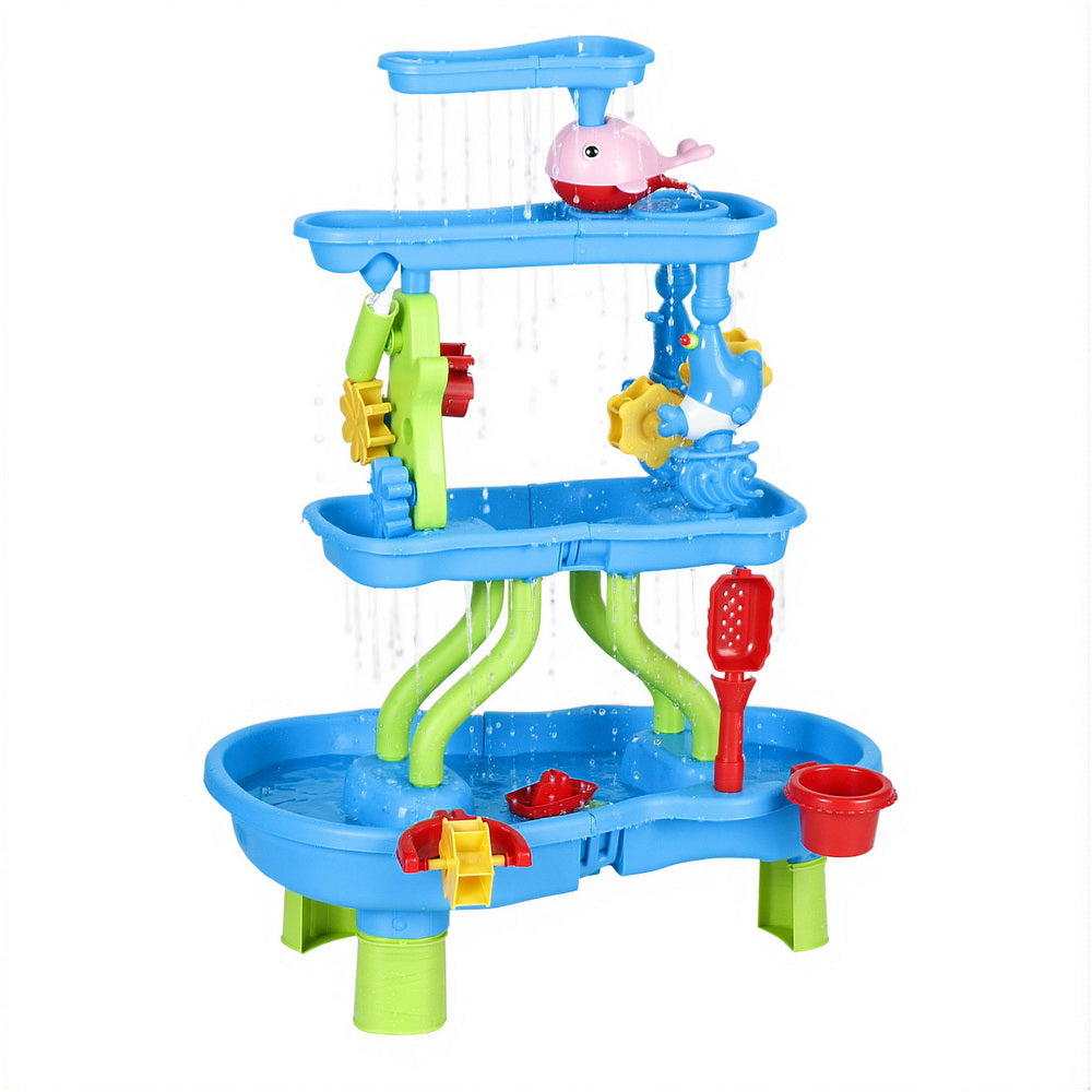 - Sand and Water Table – 4-Tier Waterfall Play Set Keezi Baby & Kids > Baby & Kid's Toys > Building Toys