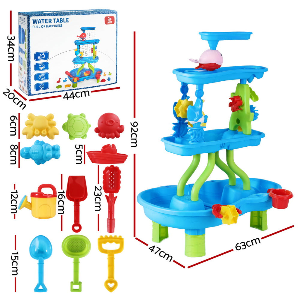 - Sand and Water Table – 4-Tier Waterfall Play Set Keezi Baby & Kids > Baby & Kid's Toys > Building Toys