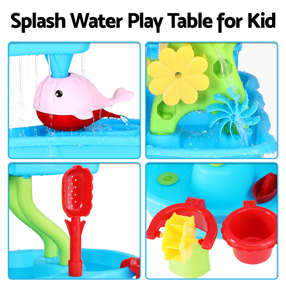 - Sand and Water Table – 4-Tier Waterfall Play Set Keezi Baby & Kids > Baby & Kid's Toys > Building Toys