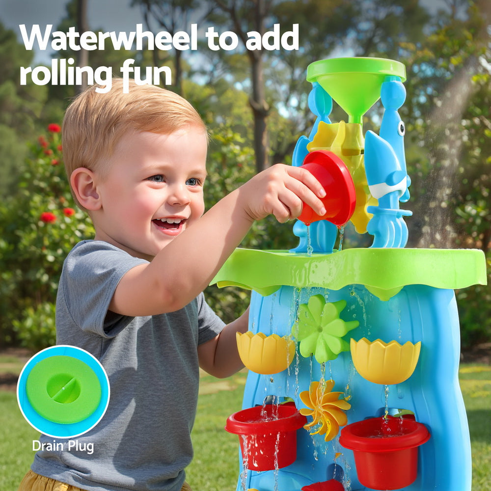 - Sand and Water Table – Waterfall Wall Play Set for Kids Keezi Baby & Kids > Baby & Kid's Toys > Outdoor Play Equipment