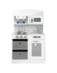 - Keezi Wooden Play Kitchen with Coffee Machine - Black & White Keezi Baby & Kids > Baby & Kid's Toys > Pretend Play
