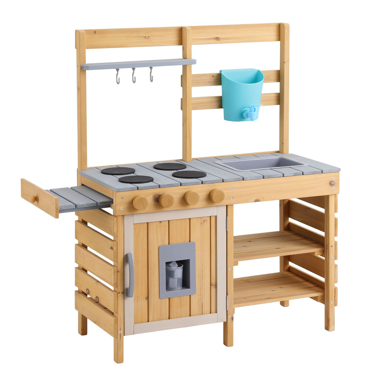 - Keezi Kids Kitchen Playset Wooden Play Kitchen Mud Kitchen Toy Kitchen 95cm Tall Baby Stork Baby &amp; Kids > Baby &amp; Kid's Toys > Pretend Play