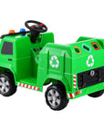 - Kids Electric Ride-On Garbage Truck – 12V Recycling Truck with Lights, Music & Remote Control (Green) Rigo Baby & Kids > Ride On Cars, Go-karts & Bikes > Ride On Cars