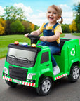 - Kids Electric Ride-On Garbage Truck – 12V Recycling Truck with Lights, Music & Remote Control (Green) Rigo Baby & Kids > Ride On Cars, Go-karts & Bikes > Ride On Cars