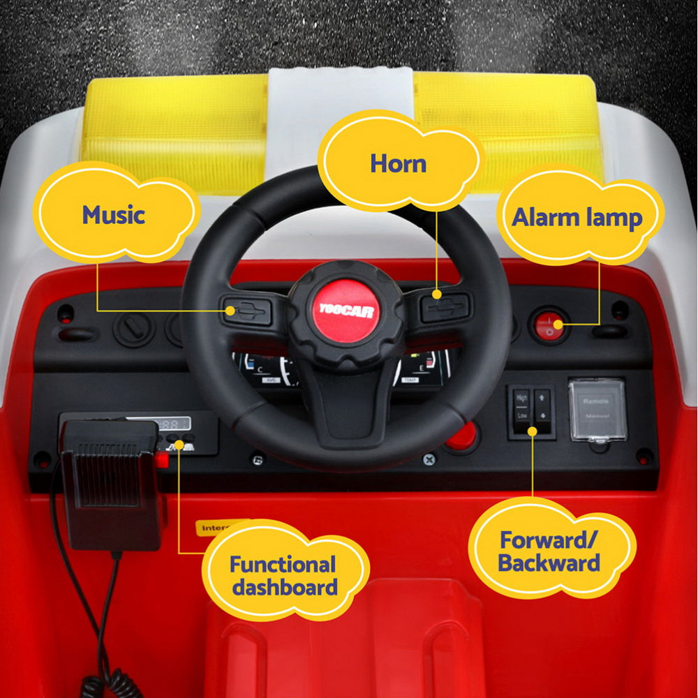 - Kids Ride On Fire Engine Truck – Electric Ride-On Car with Water Gun, Music & Remote Control Baby Stork Baby & Kids > Ride On Cars, Go-karts & Bikes > Ride On Cars