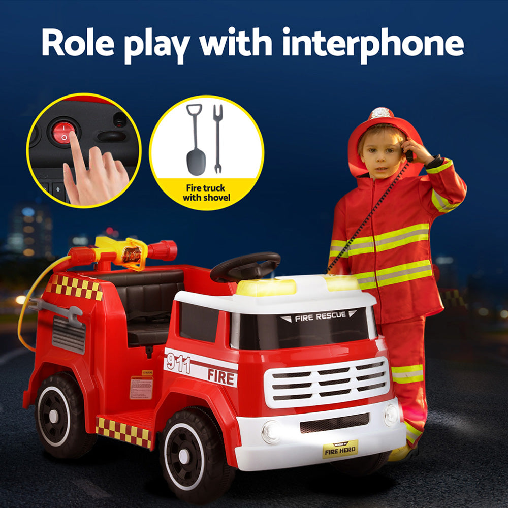 - Kids Ride On Fire Engine Truck – Electric Ride-On Car with Water Gun, Music & Remote Control Baby Stork Baby & Kids > Ride On Cars, Go-karts & Bikes > Ride On Cars