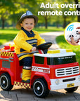 - Kids Ride On Fire Engine Truck – Electric Ride-On Car with Water Gun, Music & Remote Control Baby Stork Baby & Kids > Ride On Cars, Go-karts & Bikes > Ride On Cars