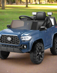 - Toyota Tacoma Licensed 12V Kids Electric Ride-On Car – Blue Off-Road Cruiser with Remote Control, MP3, FM Radio & Lights Toyota Baby & Kids > Ride On Cars, Go-karts & Bikes > Ride On Cars