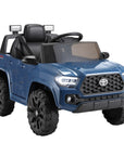 - Toyota Tacoma Licensed 12V Kids Electric Ride-On Car – Blue Off-Road Cruiser with Remote Control, MP3, FM Radio & Lights Toyota Baby & Kids > Ride On Cars, Go-karts & Bikes > Ride On Cars
