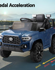 - Toyota Tacoma Licensed 12V Kids Electric Ride-On Car – Blue Off-Road Cruiser with Remote Control, MP3, FM Radio & Lights Toyota Baby & Kids > Ride On Cars, Go-karts & Bikes > Ride On Cars