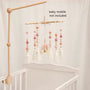 - Wooden Cot Arm – Classic Round Design Baby Stork Baby Mobile