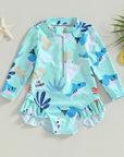 - Ocean Adventure Long Sleeve Swimsuit Baby Stork