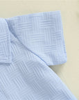 - Sky Jacquard Polo Set for Toddler Baby Stork