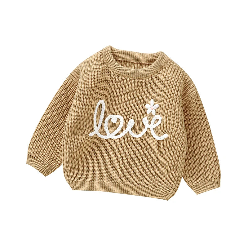 Beige - Love Knit Baby & Toddler Sweater Baby Stork