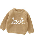 Beige - Love Knit Baby & Toddler Sweater Baby Stork