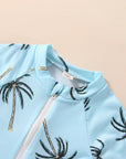 - Tropical Palm Zip Swimsuit Baby Stork
