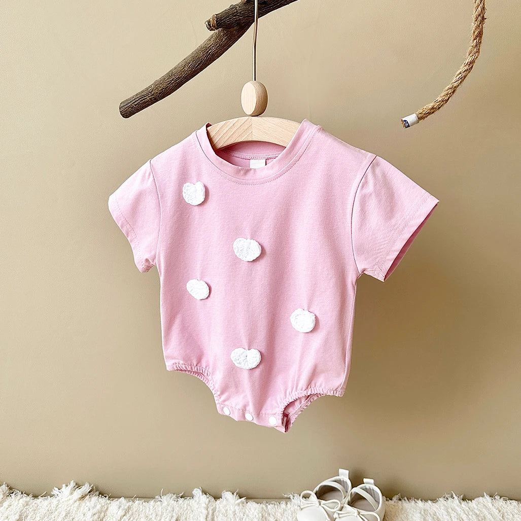Heart, Cloud &amp; Flower Baby Bodysuit