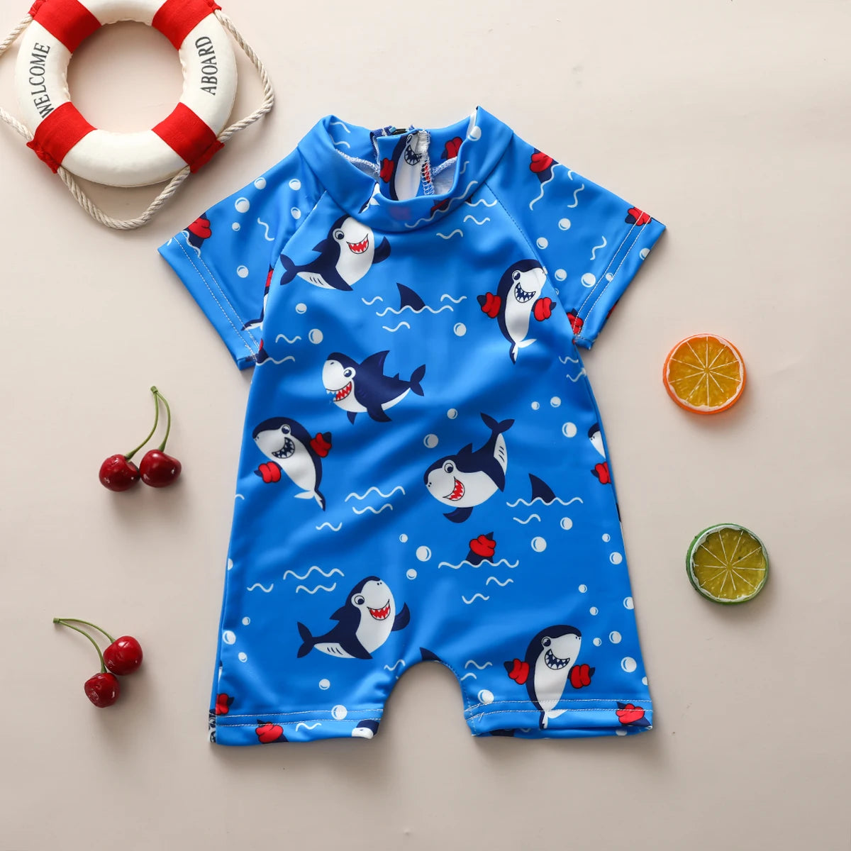 - Shark Splash Toddler Swimsuit Baby Stork