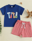4T - Little Builder Tool Shorts Set Baby Stork