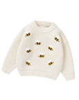 Cream - Busy Bee Knit Jumper Baby Stork