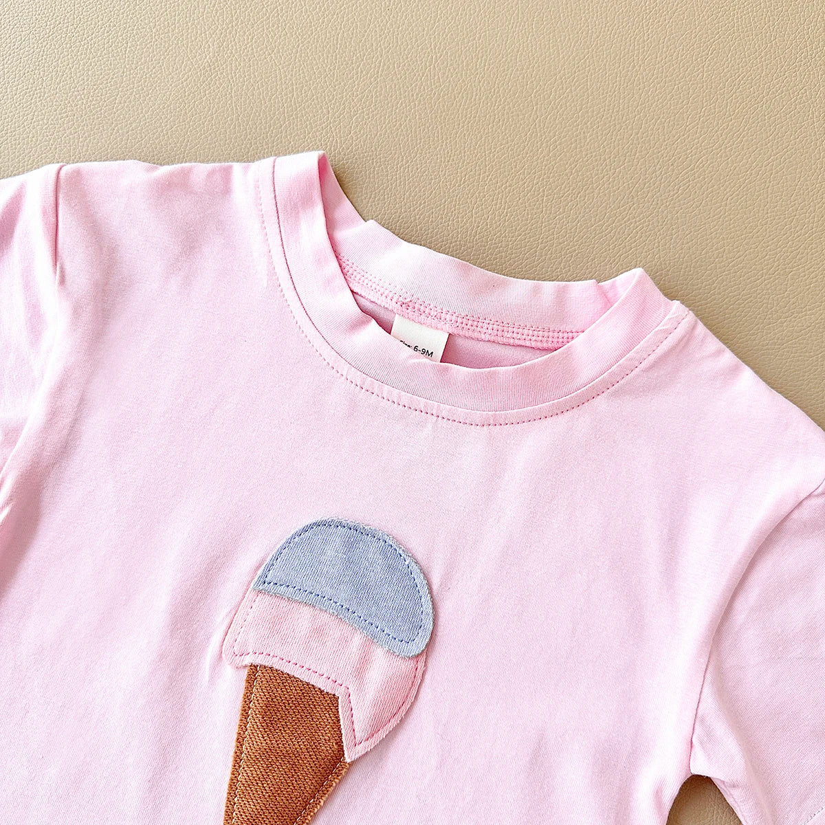 - Ice Cream 2 Piece Set – Cotton Tee &amp; Shorts Baby Stork