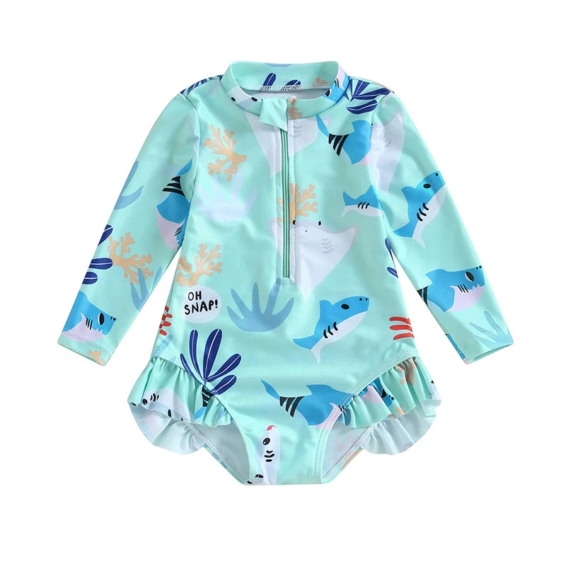 - Ocean Adventure Long Sleeve Swimsuit Baby Stork